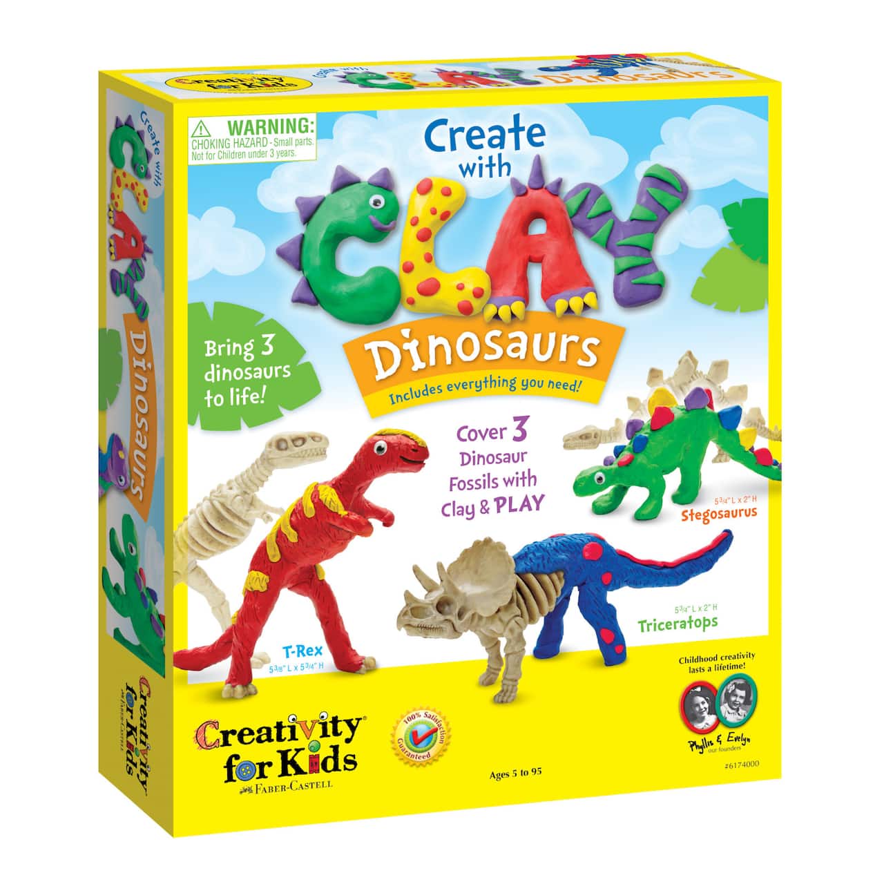 Creativity for Kids&#xAE; Create with Clay Dinosaurs Kit